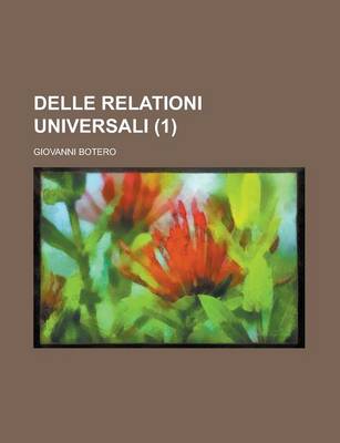 Book cover for Delle Relationi Universali (1)