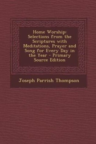 Cover of Home Worship