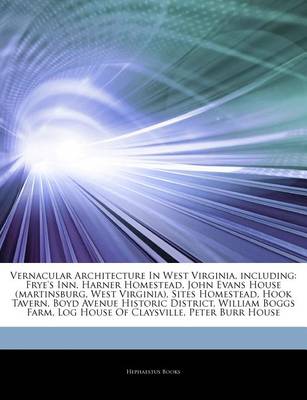 Cover of Articles on Vernacular Architecture in West Virginia, Including