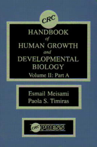 Cover of CRC Handbook of Human Growth and Developmental Biology, Volume II