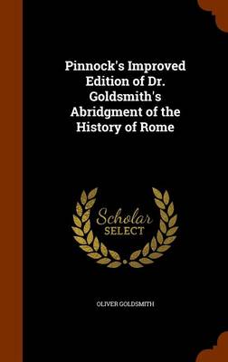 Book cover for Pinnock's Improved Edition of Dr. Goldsmith's Abridgment of the History of Rome