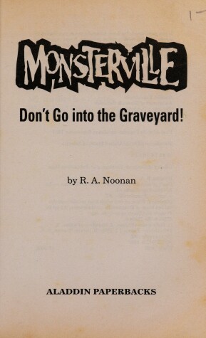 Book cover for Don't Go into the Graveyard