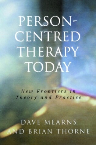 Cover of Person-Centred Therapy Today