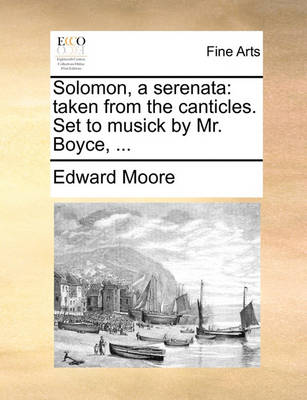 Book cover for Solomon, a Serenata