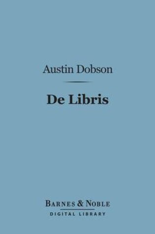 Cover of de Libris: Prose & Verse (Barnes & Noble Digital Library)