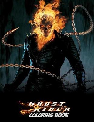 Book cover for Ghost Rider Coloring Book