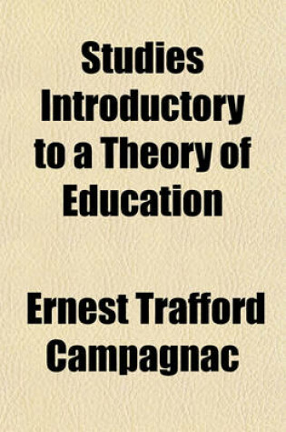 Cover of Studies Introductory to a Theory of Education