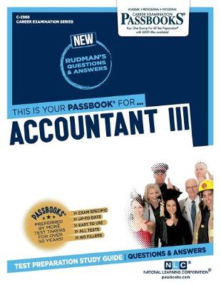 Book cover for Accountant III (C-2968)