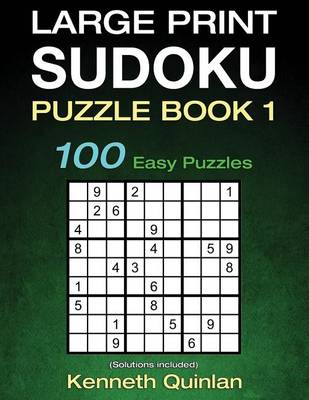 Book cover for Large Print SUDOKU Puzzle Book 1