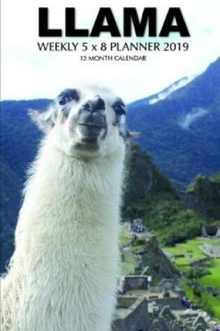 Cover of Llama Weekly 5 X 8 Planner 2019