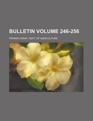 Book cover for Bulletin Volume 246-256