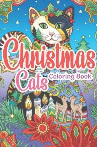 Cover of Christmas Cats Coloring Book