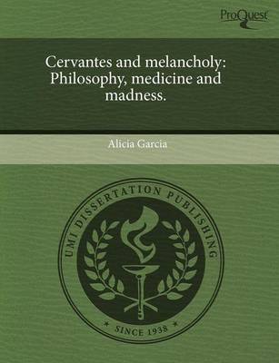 Book cover for Cervantes and Melancholy: Philosophy