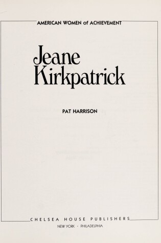 Cover of Jeanne Kirkpatrick