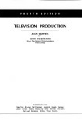 Cover of Television Production