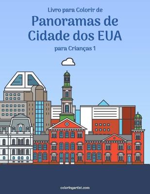 Cover of Livro para Colorir de Panoramas de Cidade dos EUA para Criancas 1