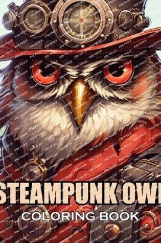 Cover of Steampunk Owl Coloring Book