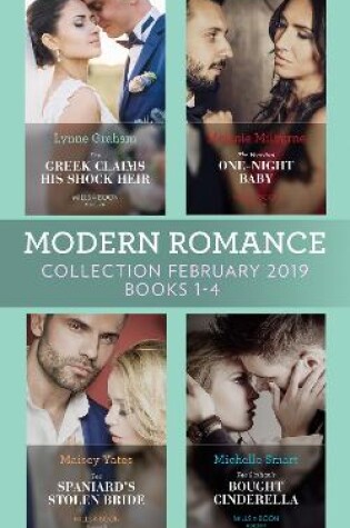 Cover of Modern Romance February Books 1-4