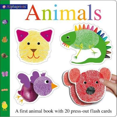 Cover of Alphaprints Animals Flash Card Book