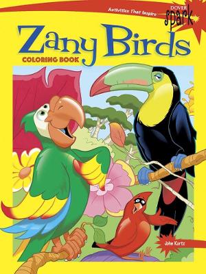 Book cover for Spark Zany Birds Coloring Book