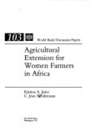 Cover of Agricultural Extension for Women Farmers