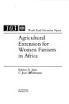 Book cover for Agricultural Extension for Women Farmers