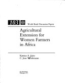 Book cover for Agricultural Extension for Women Farmers