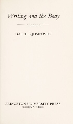 Book cover for Writing and the Body