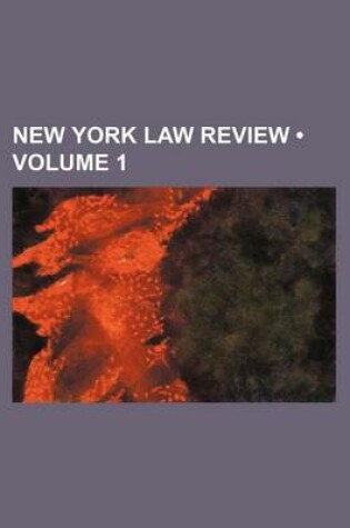 Cover of New York Law Review (Volume 1)