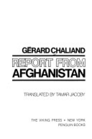 Cover of Report from Afghanistan