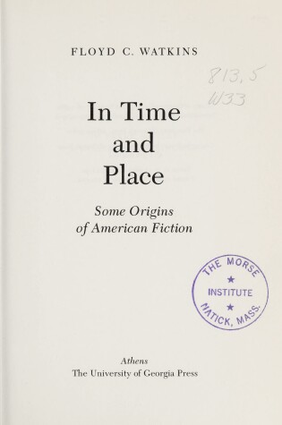 Cover of In Time and Place