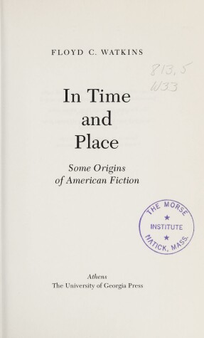 Book cover for In Time and Place