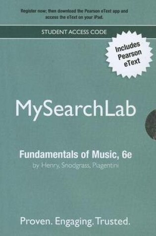 Cover of MyLab Search with Pearson eText -- Valuepack Access Card -- for Fundamentals of Music