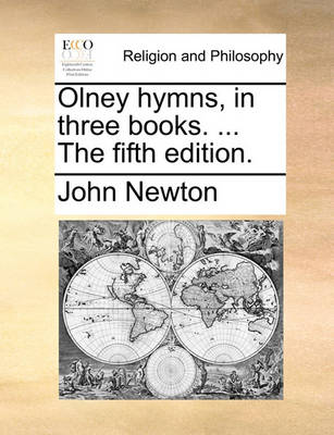 Book cover for Olney Hymns, in Three Books. ... the Fifth Edition.