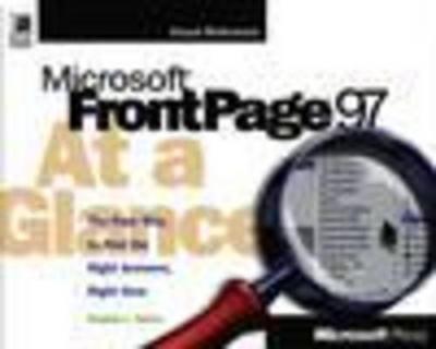 Book cover for Microsoft FrontPage 97 at a Glance