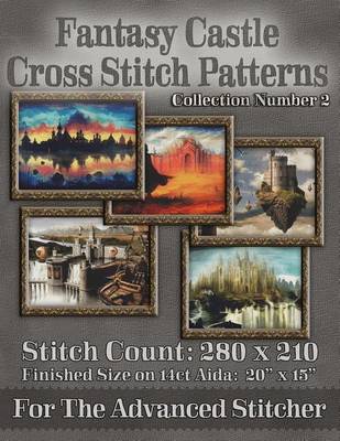 Book cover for Fantasy Castle Cross Stitch Patterns