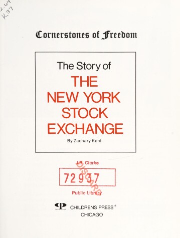 Cover of The Story of the New York Stock Exchange