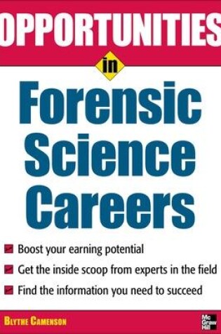Cover of Opportunities in Forensic Science