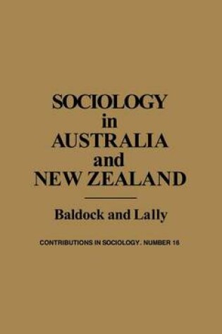 Cover of Sociology in Australia and New Zealand