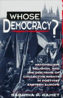 Book cover for Whose Democracy?