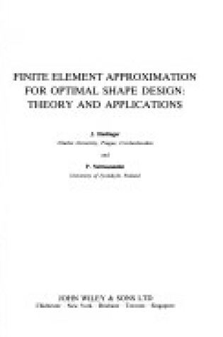 Cover of Finite Element Approximation for Optimal Shape Design