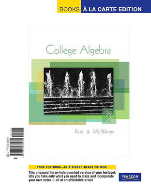 Book cover for College Algebra, Books a la Carte Edition