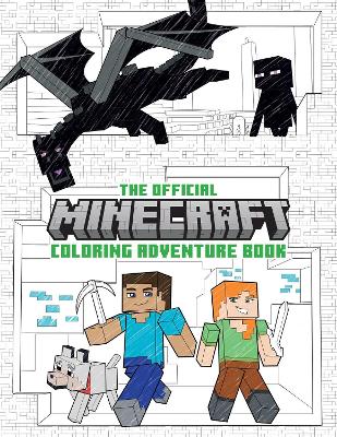 Book cover for The Official Minecraft Coloring Adventures Book: Create, Explore, Color!