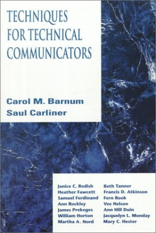 Book cover for Techniques for Technical Communicators