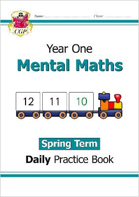 Book cover for KS1 Mental Maths Year 1 Daily Practice Book: Spring Term