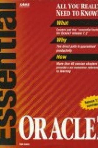 Cover of Essential Oracle 7