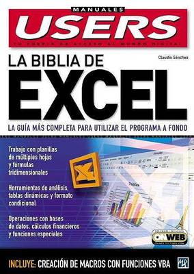 Book cover for La Biblia de Microsoft Excel XP