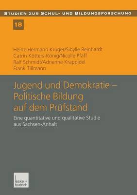 Book cover for Jugend und Demokratie — Politische Bildung auf dem Prüfstand