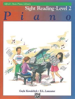 Book cover for Alfred's Basic Piano Library Sight Reading, Bk 2