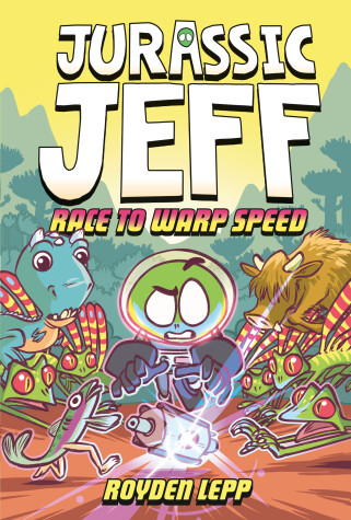 Book cover for Jurassic Jeff: Race to Warp Speed